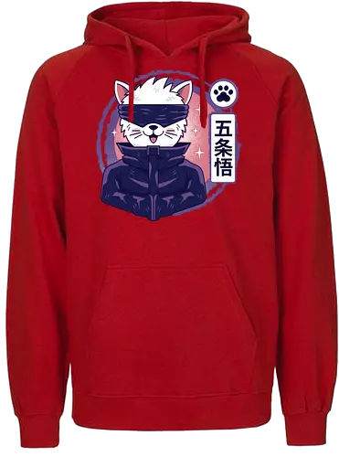 Gojo Cat - Blindfold, Eyes - Fairtrade Hoodie