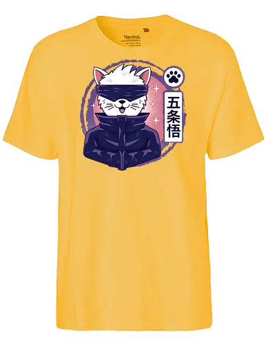 Gojo Cat - Blindfold, Eyes - Fairtrade T-Shirt