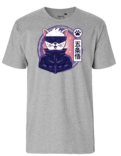 Gojo Cat - Blindfold, Eyes - Fairtrade T-Shirt