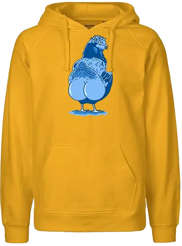 Booty Pigeon - Bird, Balls, Blue - Fairtrade Hoodie