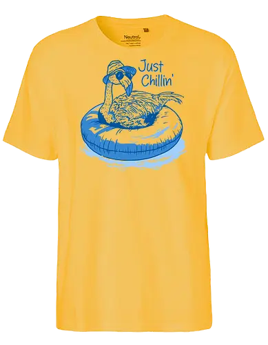 Summer Flamingo - Bird, Water, Pool - Fairtrade T-Shirt