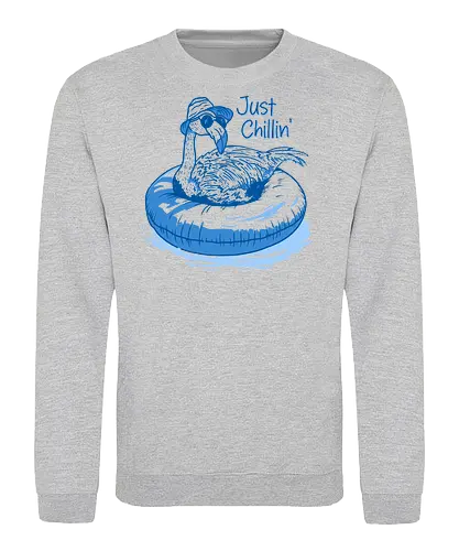 Summer Flamingo - Bird, Water, Pool - Sweatshirt