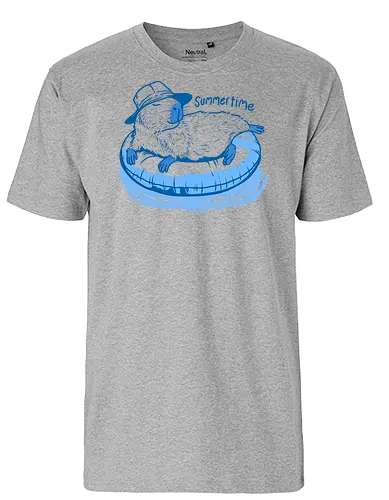 Summertime - Chilling, Pool, Capybara, Animal - Fairtrade T-Shirt
