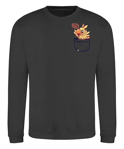 Bird in your Pocket - kweh, final, fantasy - Sweatshirt