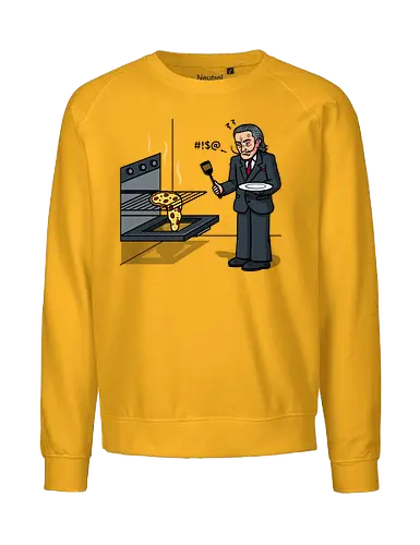 Melting Pizza - dali, pizza, melting, schmilzen, art - Fairtrade Sweatshirt