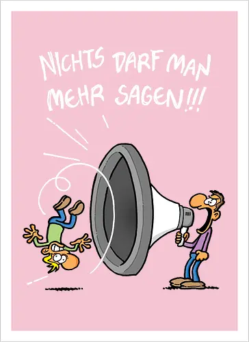 Nichts darf man mehr! - protest, nichts darf man - Artprint