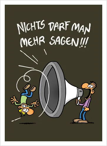 Nichts darf man mehr! - protest, nichts darf man - Artprint