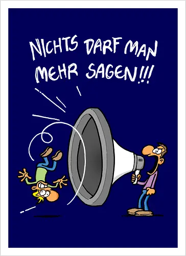 Nichts darf man mehr! - protest, nichts darf man - Artprint