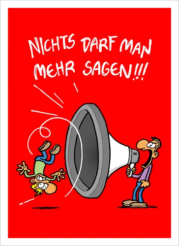 Nichts darf man mehr! - protest, nichts darf man - Artprint