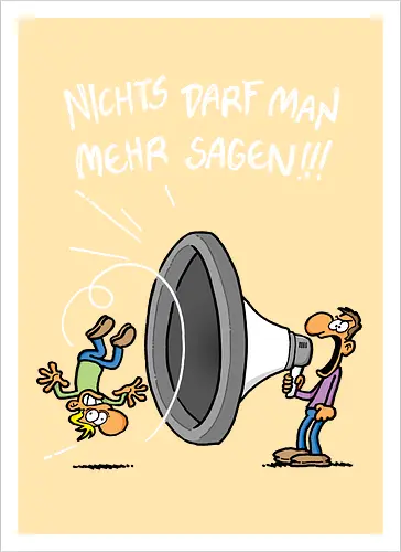 Nichts darf man mehr! - protest, nichts darf man - Artprint