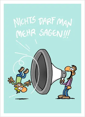 Nichts darf man mehr! - protest, nichts darf man - Artprint