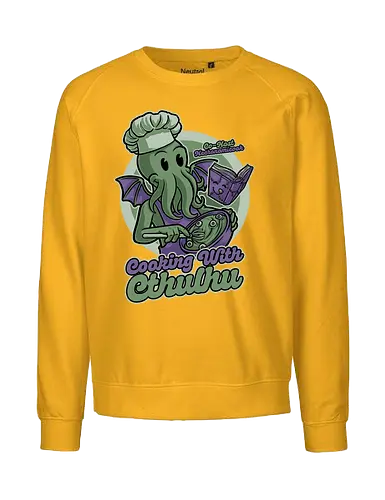 Cthulhu Cooking Show - Monster, Necronomicook, Lovecraft - Fairtrade Sweatshirt