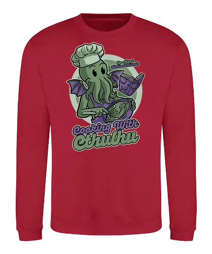 Cthulhu Cooking Show - Monster, Necronomicook, Lovecraft - Sweatshirt