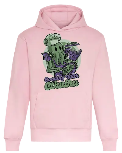 Cthulhu Cooking Show - Monster, Necronomicook, Lovecraft - Heavyweight Hoodie