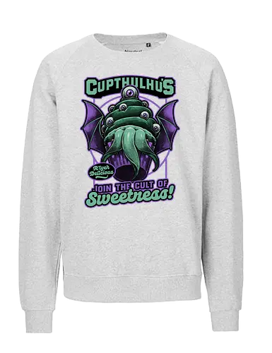 Cupcake Cthulhu - Monster, Lovecraft, Sweet, Delicious - Fairtrade Sweatshirt