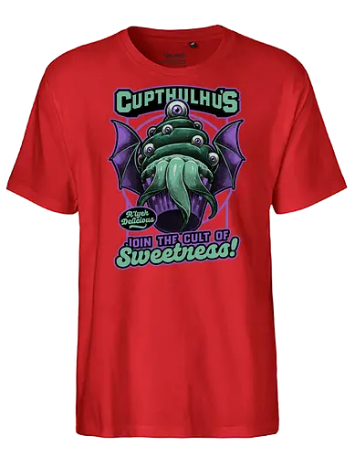 Cupcake Cthulhu - Monster, Lovecraft, Sweet, Delicious - Fairtrade T-Shirt
