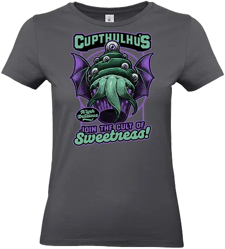 Cupcake Cthulhu - Monster, Lovecraft, Sweet, Delicious - Standard T-Shirt (Women)