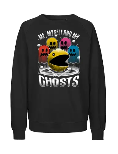 Game Ghosts Retro - Pac, Spooky, Pentagramm, t - Fairtrade Sweatshirt