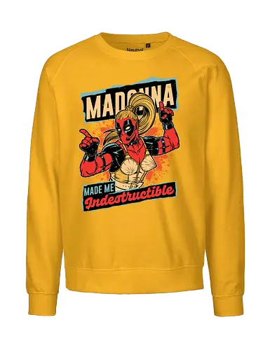 Pop Singer Dead Hero - Pool, Mad, Onna, Crazy, Indestructible - Fairtrade Sweatshirt