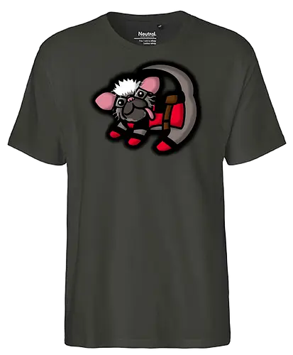 The Multiverse King - dog, comic, antihero, lion, löwe, mashup - Fairtrade T-Shirt