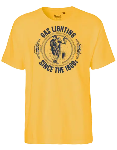 Gas Lighting - gaslighting, 1800, wordplay - Fairtrade T-Shirt