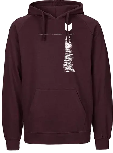 Cat moon - cat, Katze, mond, Meer - Fairtrade Hoodie