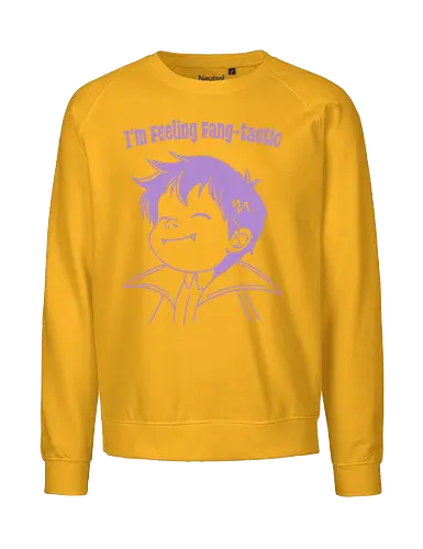 Feeling Fangtastic - vampir, vampire, fangs, fantastic - Fairtrade Sweatshirt