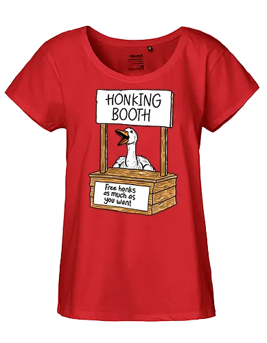 Honk Honk Honk - honk, honking, booth, free, goose, gans - Fairtrade Girl Shirt