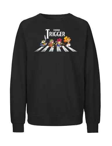Chrono Road - chrono, trigger, abbey, road, mashup, gaming - Fairtrade Sweatshirt
