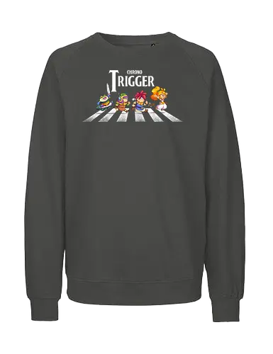 Chrono Road - chrono, trigger, abbey, road, mashup, gaming - Fairtrade Sweatshirt