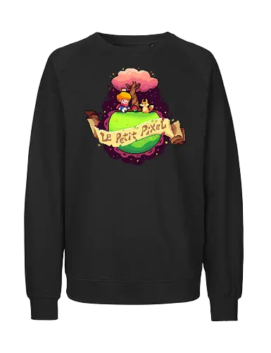 Le Petit Pixel - Prince, kleiner prinz, pixel, retro, pixelart - Fairtrade Sweatshirt