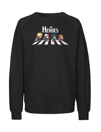 The Heroes - anime, manga, hero, academia, abbey, road - Fairtrade Sweatshirt