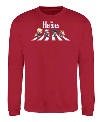 The Heroes - anime, manga, hero, academia, abbey, road - Sweatshirt