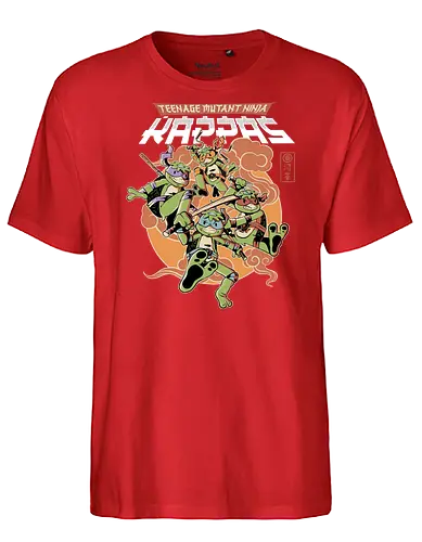 Ninja Kappas - ninja, turtle, kappa, yokai, comic - Fairtrade T-Shirt
