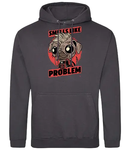 Smells like Problem - pool, antihero, dog, hund, dead - Standard Hoodie