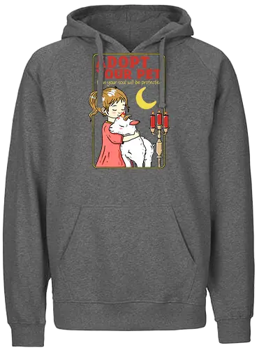 Adopt your Pet - adopt, adoptieren, haustier, pet, goat, ziege - Fairtrade Hoodie