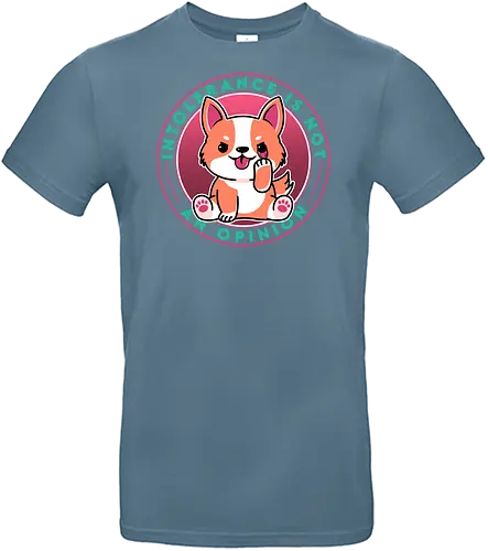 Intolerance is not an Option - toleranz, tolerance, dog, hund, cute, statement - Standard T-Shirt