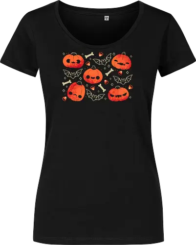 Cute Smiling Halloween Pumpkins