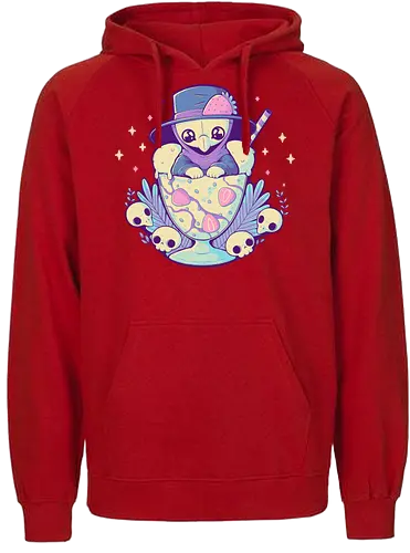 Cute Plague Doctor Ice Cream - plague, plague doctor, pestdoktor, eis, ice cream - Fairtrade Hoodie