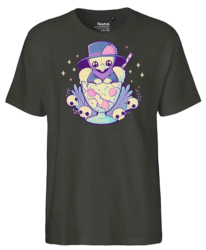 Cute Plague Doctor Ice Cream - plague, plague doctor, pestdoktor, eis, ice cream - Fairtrade T-Shirt