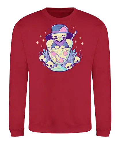 Cute Plague Doctor Ice Cream - plague, plague doctor, pestdoktor, eis, ice cream - Sweatshirt