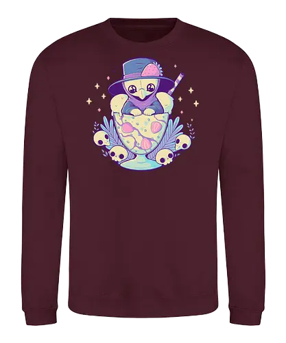 Cute Plague Doctor Ice Cream - plague, plague doctor, pestdoktor, eis, ice cream - Sweatshirt