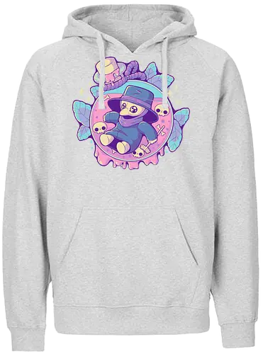 Cute Plague Doctor in Jar - plague doctor, plague, pestdoktor, potion, witchcraft - Fairtrade Hoodie