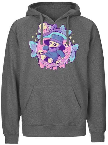 Cute Plague Doctor in Jar - plague doctor, plague, pestdoktor, potion, witchcraft - Fairtrade Hoodie
