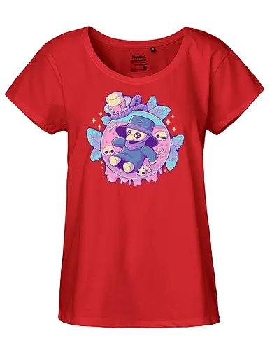 Cute Plague Doctor in Jar - plague doctor, plague, pestdoktor, potion, witchcraft - Fairtrade Girl Shirt