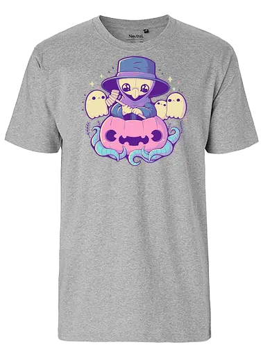 Cute Plague Doctor Pumpkin - plague doctor, plague, pestdoktor, pumpkin, ghost, geist, halloween - Fairtrade T-Shirt