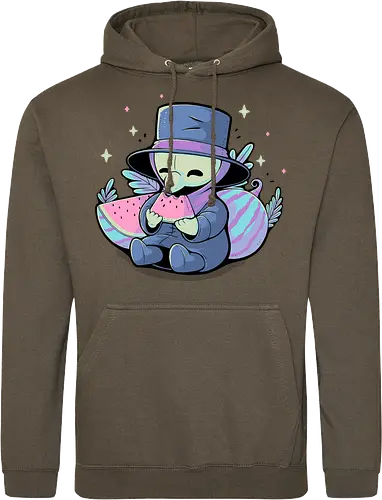 Cute Plague Doctor with Watermelon