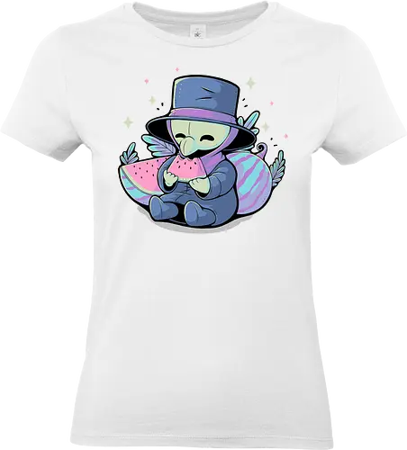 Cute Plague Doctor with Watermelon