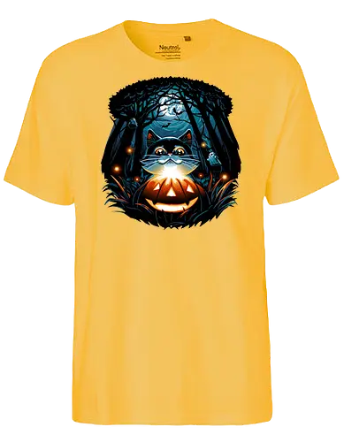 Halloween Mystery - halloween, cat, katze, mystery, jack-o-lantern - Fairtrade T-Shirt