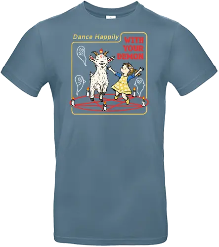 Dance Happily - demon, goat, dance, tanzen, happy, pentagram - Standard T-Shirt